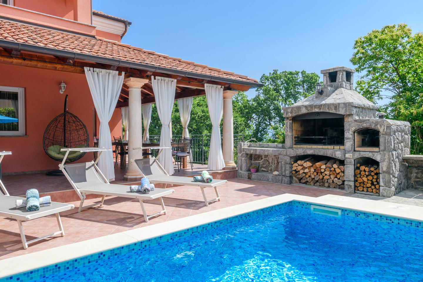 Child-friendly vacation rental with pool in Opatija Croatia - Villa Sole